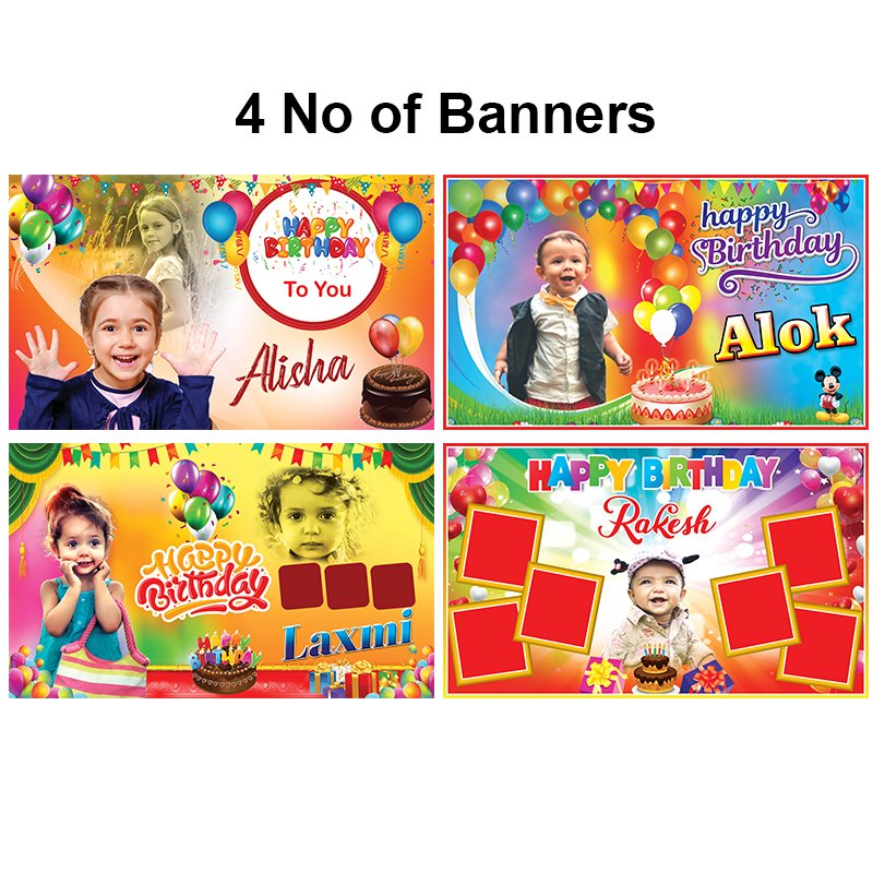 Birthday Banner 1st Birthday PSD